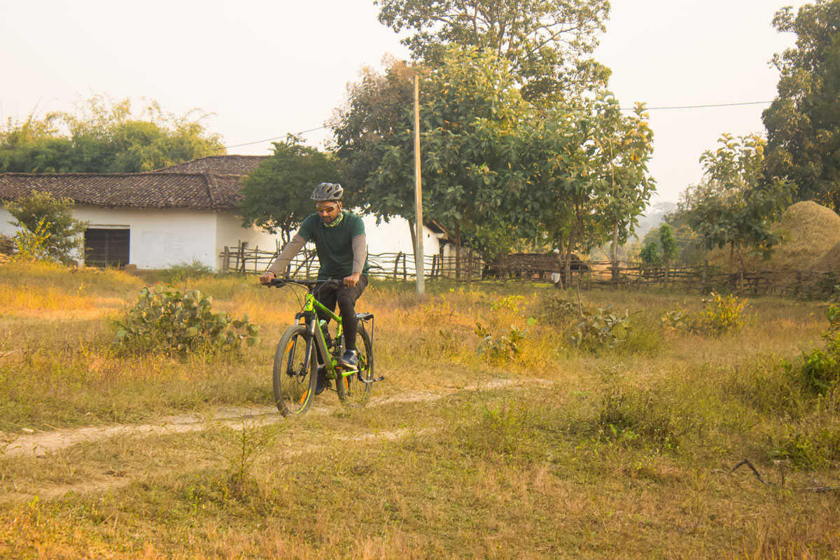 Cycling in rural Landscape